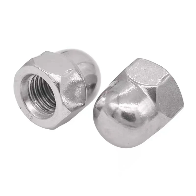 Din 1587 M6 Furniture Connector Bolts W Cap Nuts White Socket Head Cap