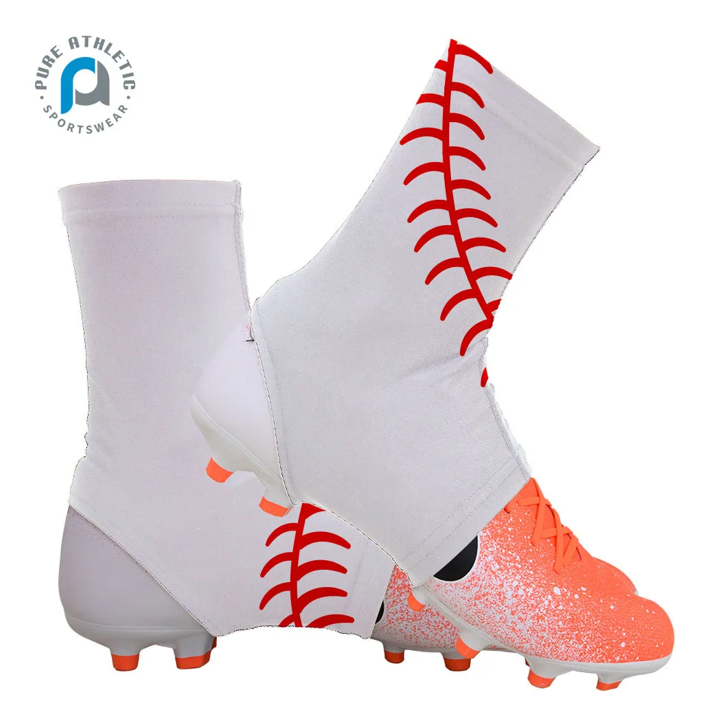 Pure Wholesale Customized Blank Plain Solid White Cleat Covers Football