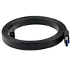 Gold tin plated USB3.0 am to micro B hard drive disk connection flat extension data line wire cable