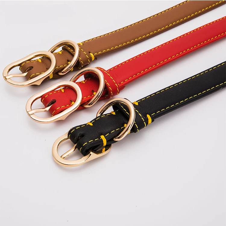 

Personalized Christmas Vegan Genuine Leather Padded Dog Collar