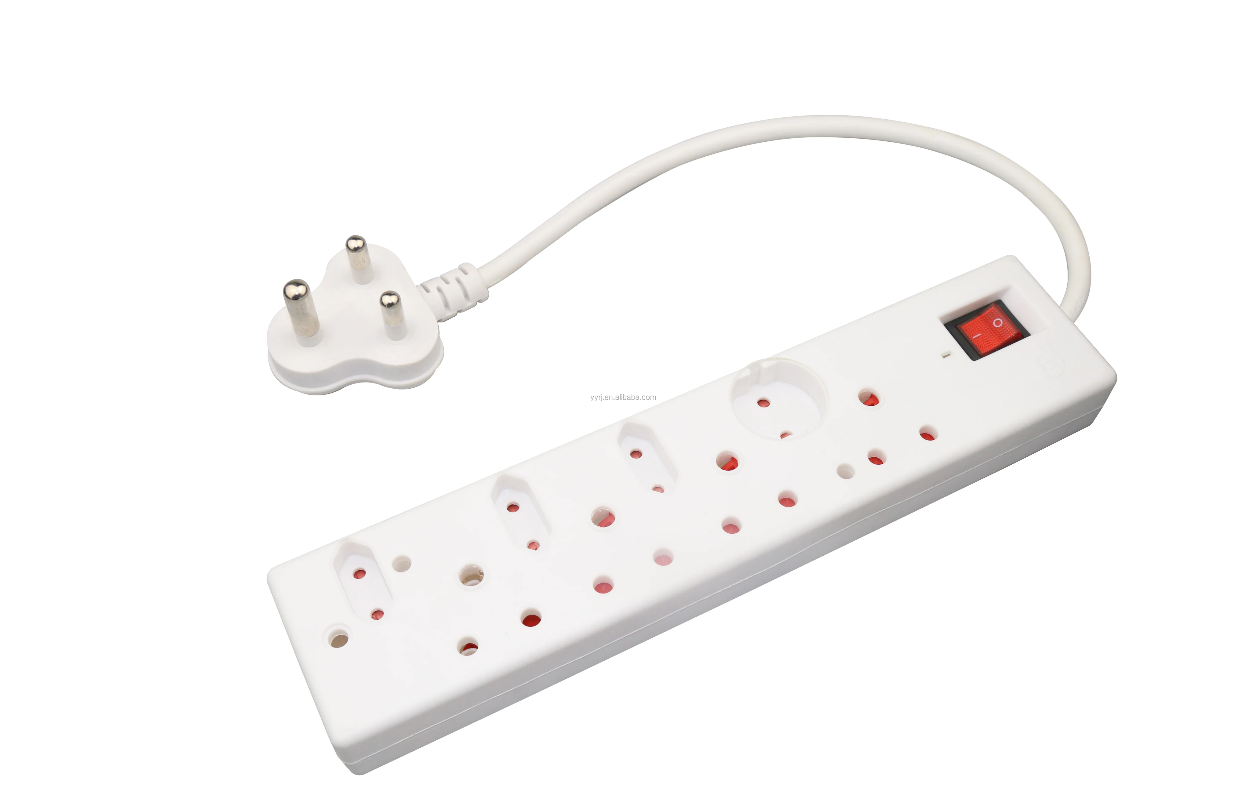 3 Way Outlets Power Strip For South Africa And India With 2 Usb And Switch/3 Outlet Power Strip