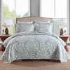 Cotton Cottage Floral Patchwork Quilted Coverlet Sheets Bed Bedding Set