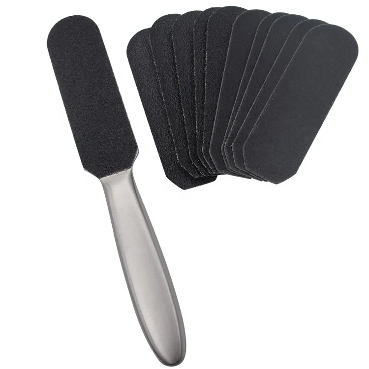 

Manufacturers selling stainless steel double-sided-sandpaper foot file, White