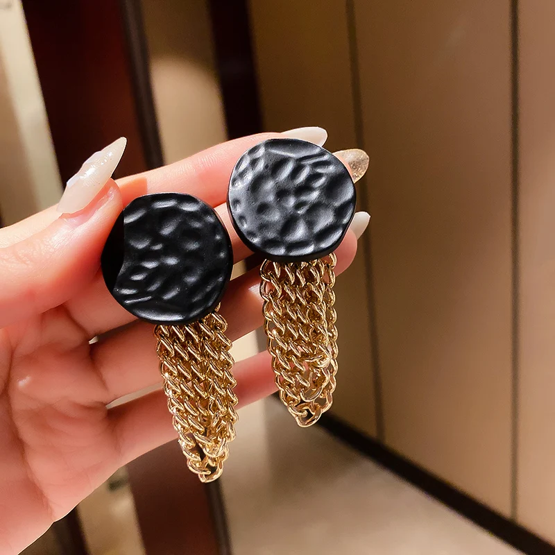 

Chain trendy crystal fashion 2021 design earing