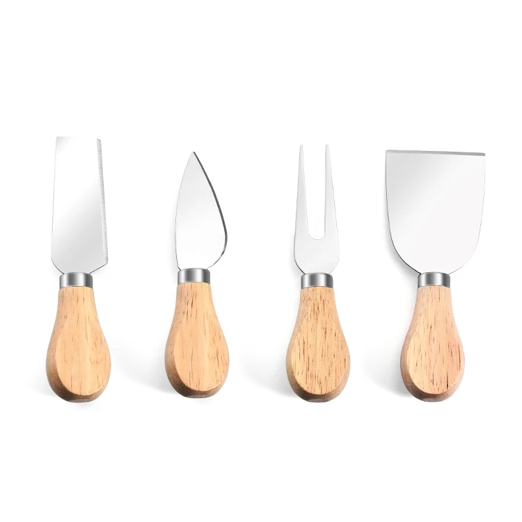 

Stainless Steel Cheese Knives Mini Sandwich Butter Spreader Kitchen Dessert Tool Wooden Handle Cheese Slicer Knife Tools