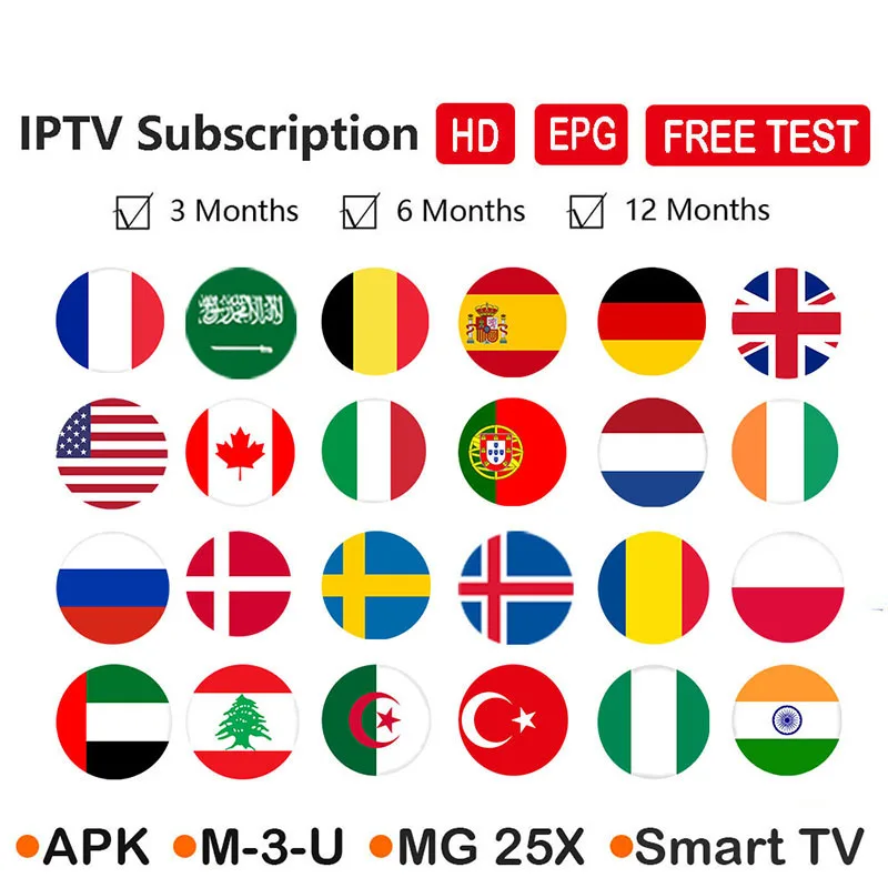 

Cobra IPTV Subscription 1 Year Brazil Russia Italy Portugal France Netherlands Turkey Germany USA Canada UK IPTV M3U Adult