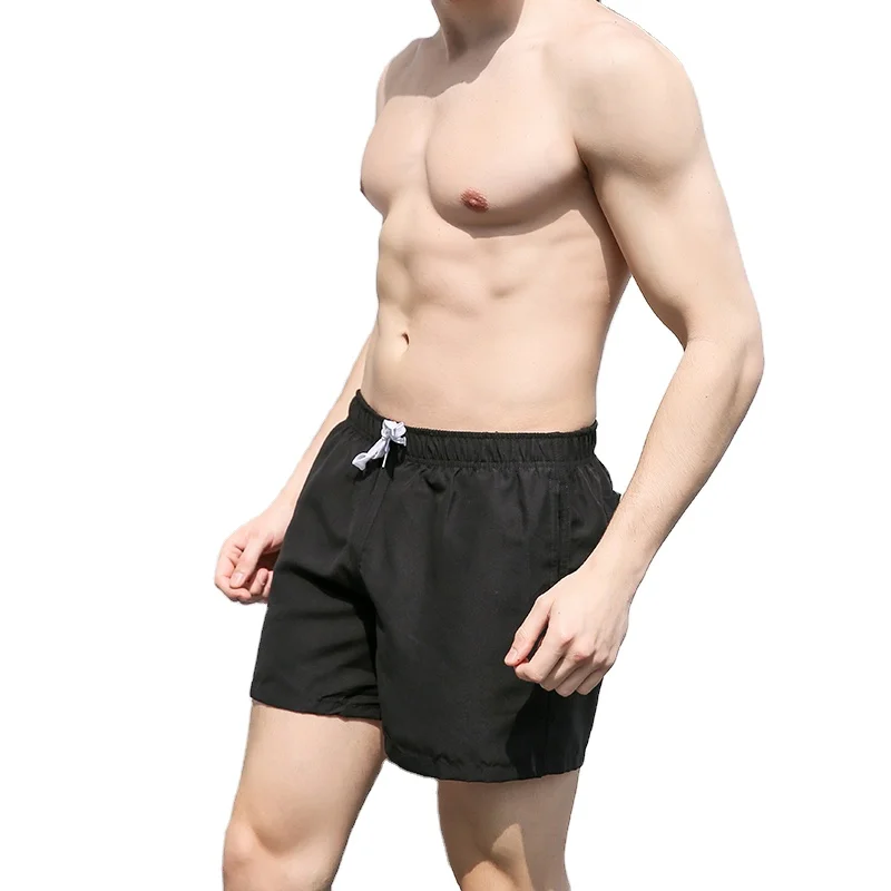 

2020 Wholesale Quick Dry Beach Shorts Microfiber Fabric Polyester Swimming Trunks Men Board Shorts Surfing Swimwear