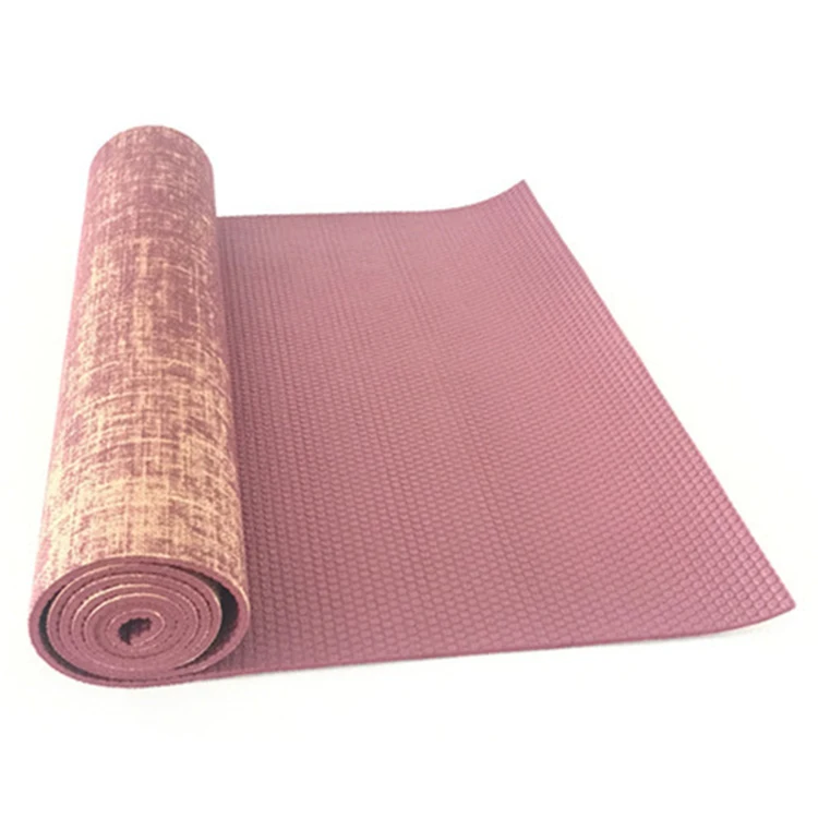 

Pu Linen Yoga Mat Reversible Linen Rubber Yoga Mat Reasonable Price Yoga Mat Linen, Customized color