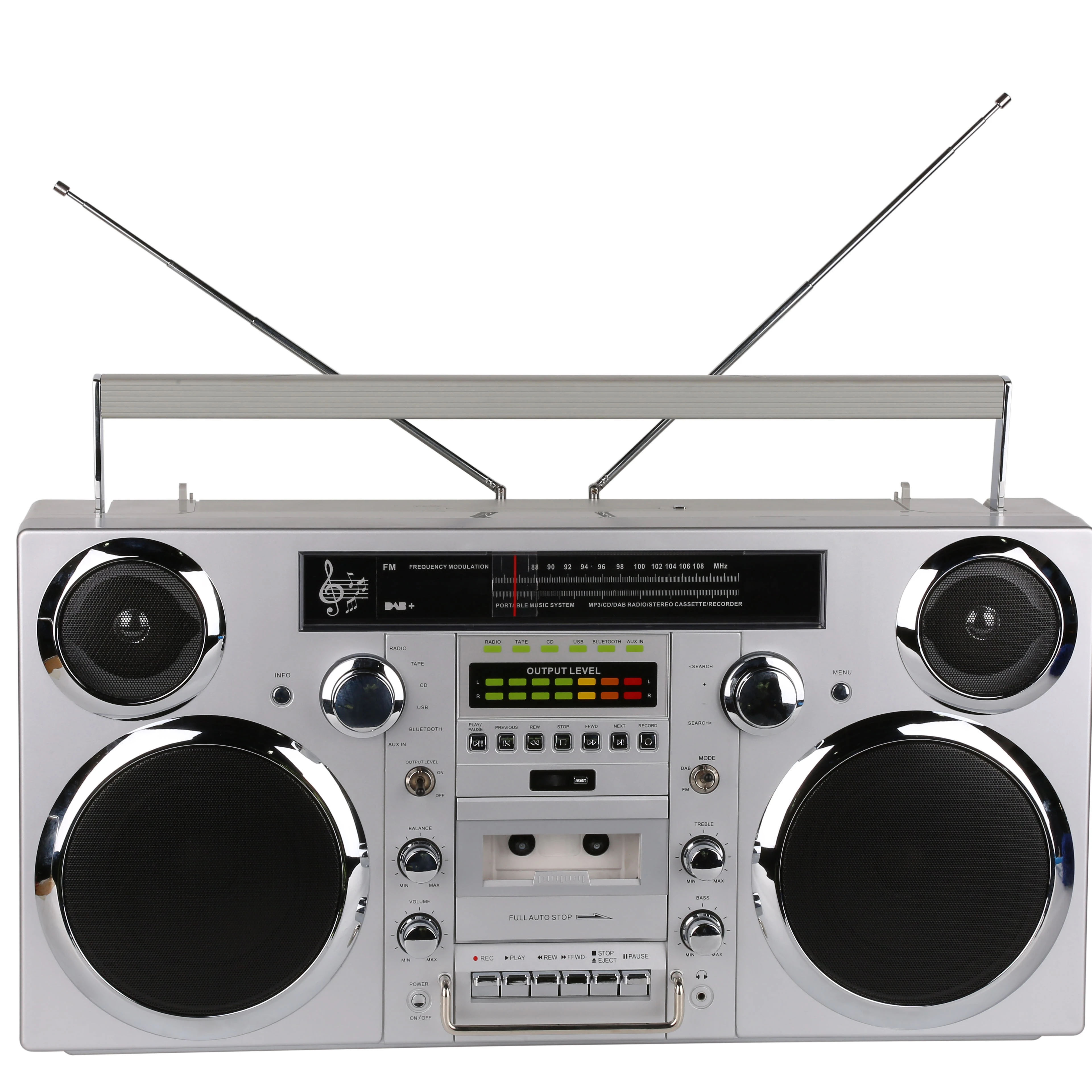 

High Quality CD Boombox With Bluetooth USB Cassette Built in Speaker