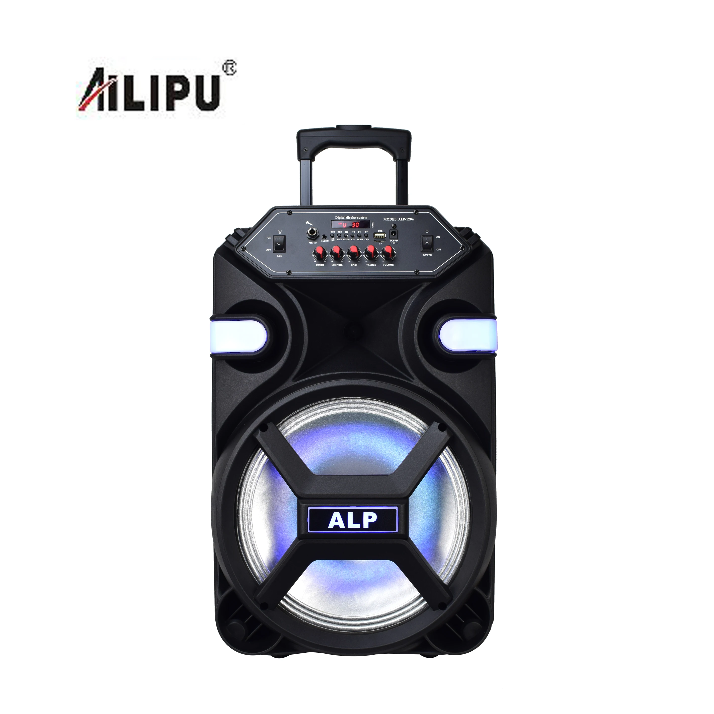 

factory price active digital 12 inch subwoofer sound box echo dot 4 outdoor wireless trolley redio speaker with battery