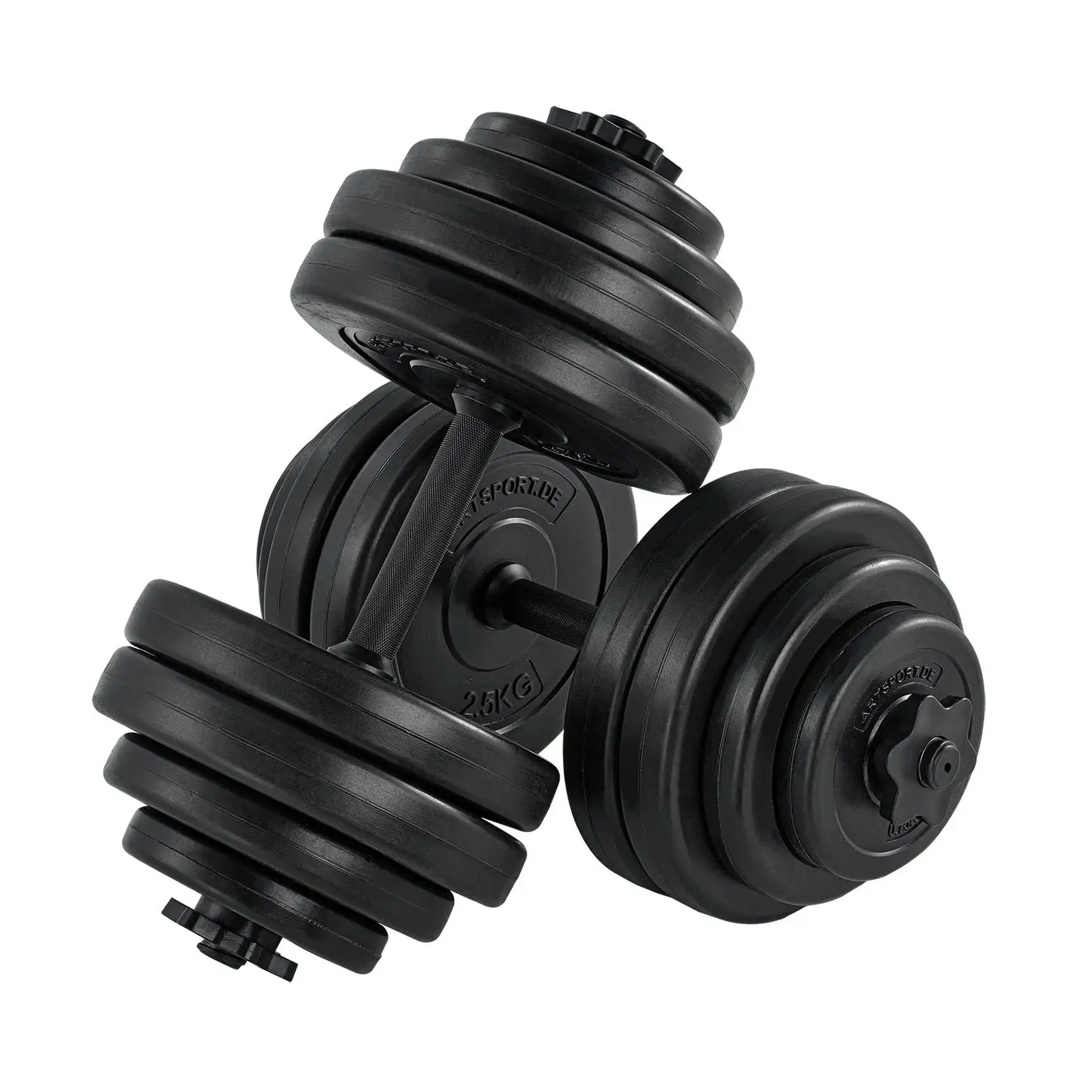 

Gym equipment 30KG Dumbbell set adjustable, Black