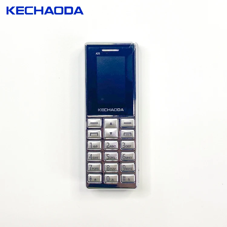 

KECHAODA A25 slim keypad mobile feature phone manufactur oem odm skd rug cell phone