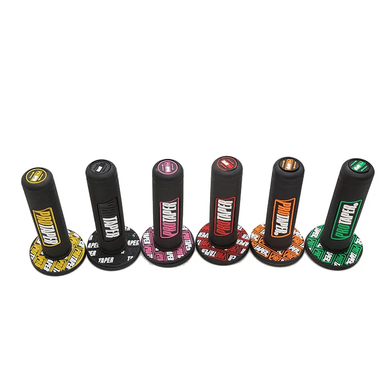 

Colored motorcycle universal grips handle set with rubber grips