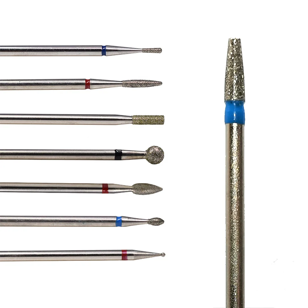 

Tungsten Diamond Nail Bit For Jade Carving Circle Grinding Burrs, Rainbow