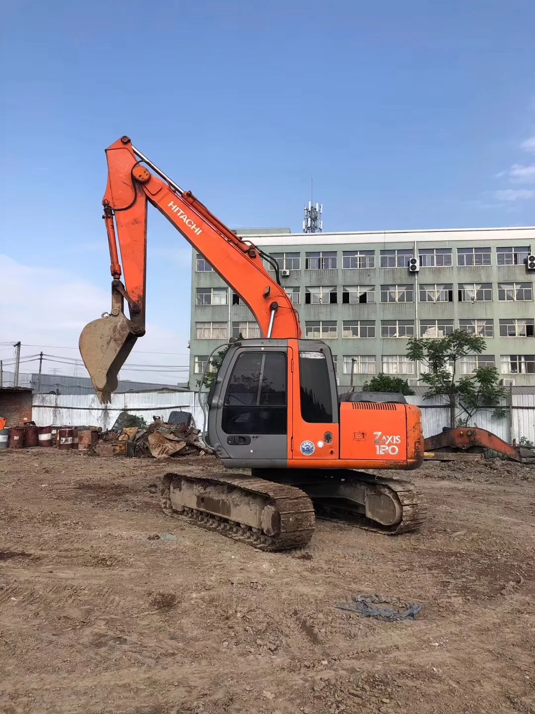 原装日本二手液压履带式挖掘机日立 zx120