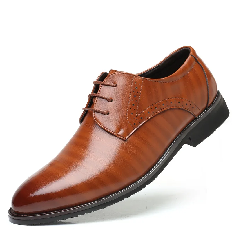 

sh10111a High quality wholesale shoes men lace up men leather dress shoes 2021