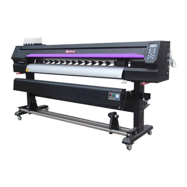 

mycolor 1.3 1.6 1.8m eco-solvent printer inkjet printer for sticker vinyl printing with one xp600 plotter