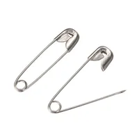 

China Manufacturers 1000pcs 32mm Safety Pins with Silver Color Decorative Small Custom Metal Safety Pin for Garment Accessory