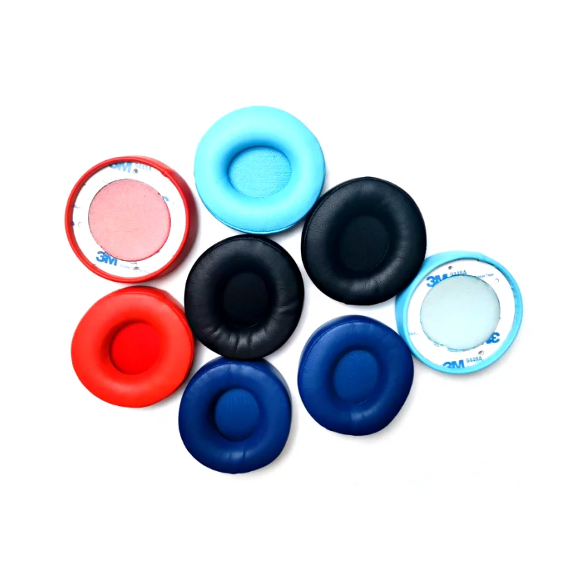 

Free Shipping Replacement Earpads Ear Pads Cushions with High Quality Leather and Memory Foam for Beats Solo Pro Headphones, Black red blue grey white sky blue