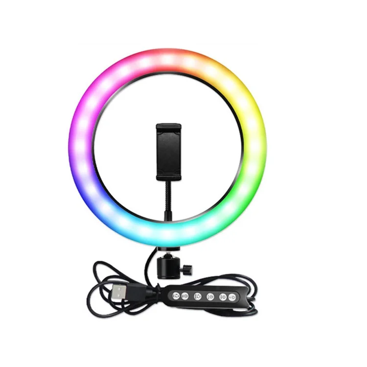 

10Inch Portable Rgb Photographic Lighting 14 18 Inch Fill-In Light, Black