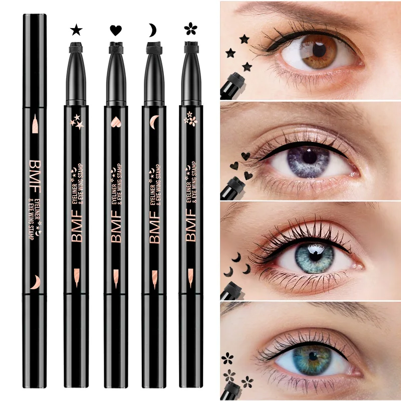 

Wholesales customized Oem Double Ended 2 In 1 with 5 Stamp Eyeliner and eyeliner