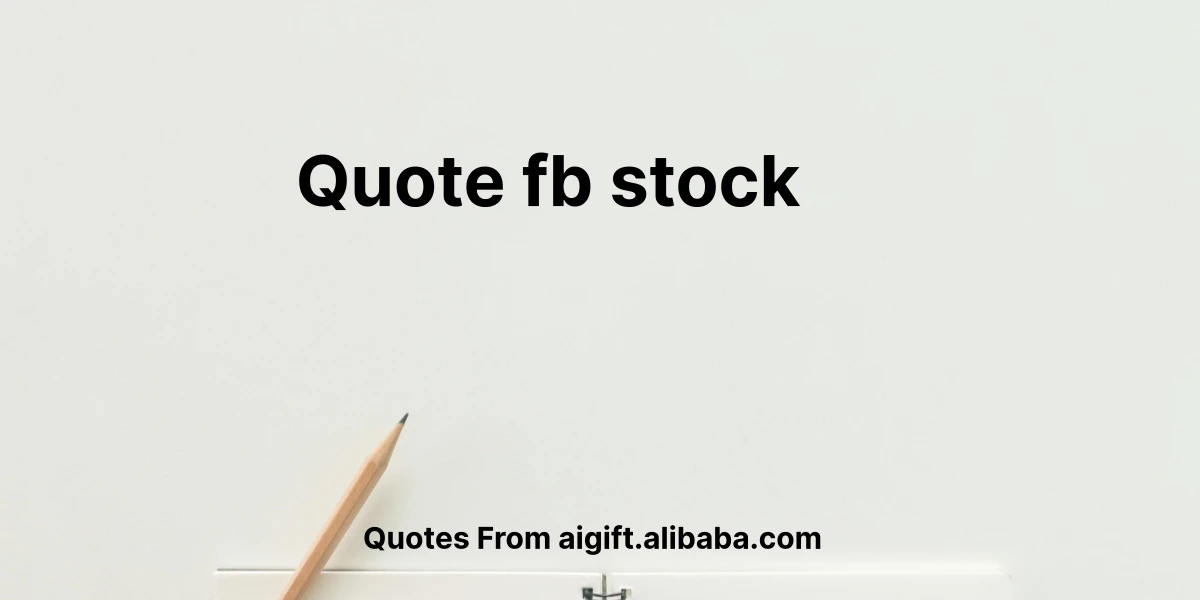 quote fb stock