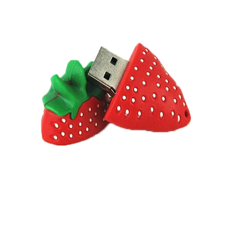 

Promotional Custom Fruit Strawberry Watermelon Usb Flash Drive Low Capacity Memory 32gb memory