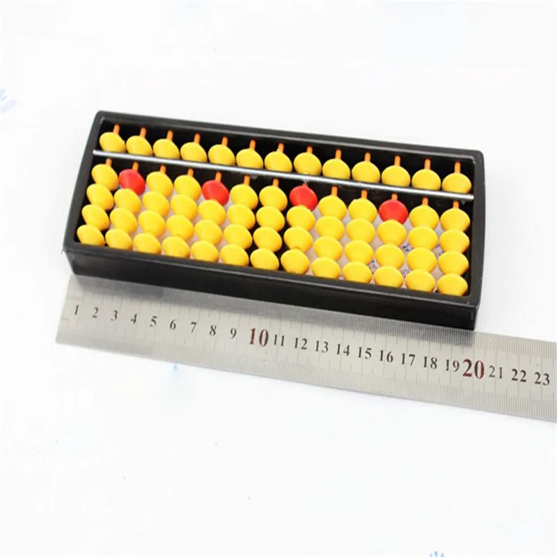 

Wood Abacus Hanger 13 Column Big Size Non-slip Math Toy Chinese Soroban Tool Mathematics Educational Children Kids Learning, Picture shown