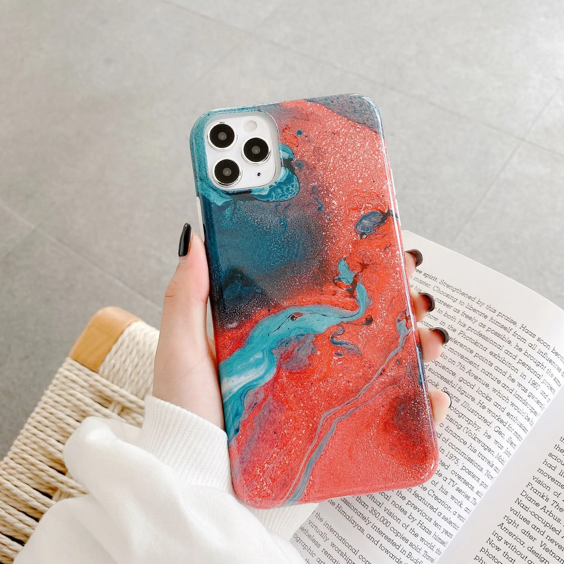 

Glossy marble phone case for iphone 11 11pro