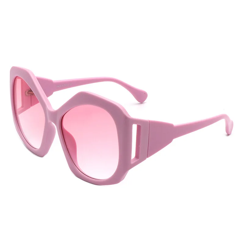 

S1222 Oversized Square Sunglasses Women 2023 Luxury Brand Pink Leopard Sun Glasses Female Gradient Vintage Big Shades UV400