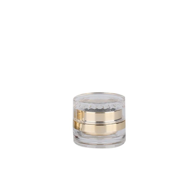 
Manufacturers selling cosmetic cans 30g 50g golden transparent packaging cap cream bottle 