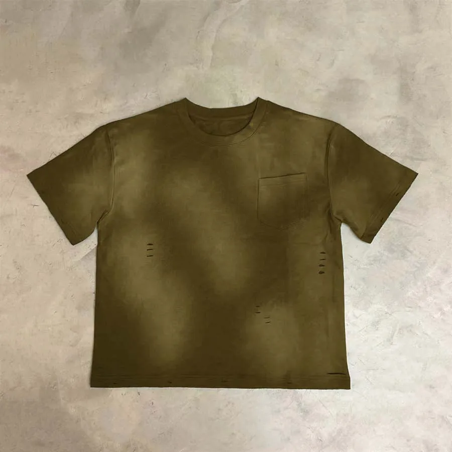 Chinese Brand Wholesale Heavyweight Loose Cotton Men T-Shirts Pattern Cartoon T-Shirt
