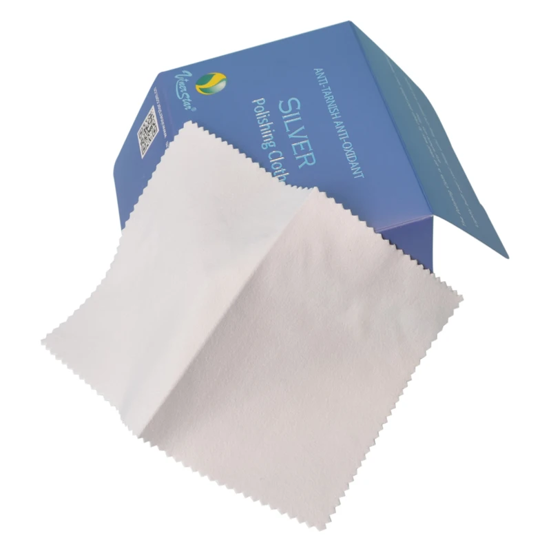 Antitarnish Silver Jewelry Polishing Cloth Custom Microfiber Jewellery