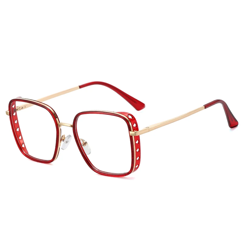 

MS 95310 Fashion New Clear Glasses Frame Anti-blue Light Women Eyeglasses Classic Square Metal Optics Computer Eye Glasses