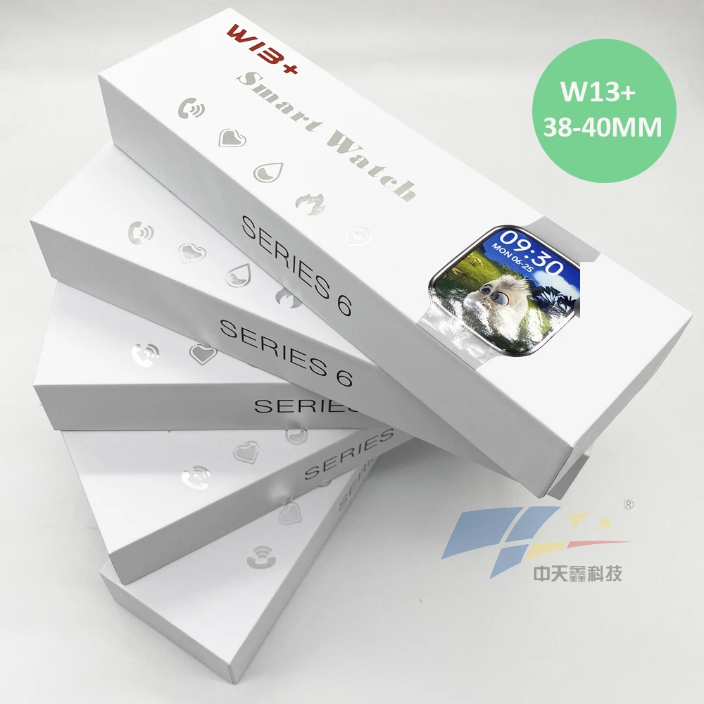 

Women watch 40mm W13+ Smart Watch For Series 6 BT Call Heart Rate Blood Pressure W13 +Smartwatch