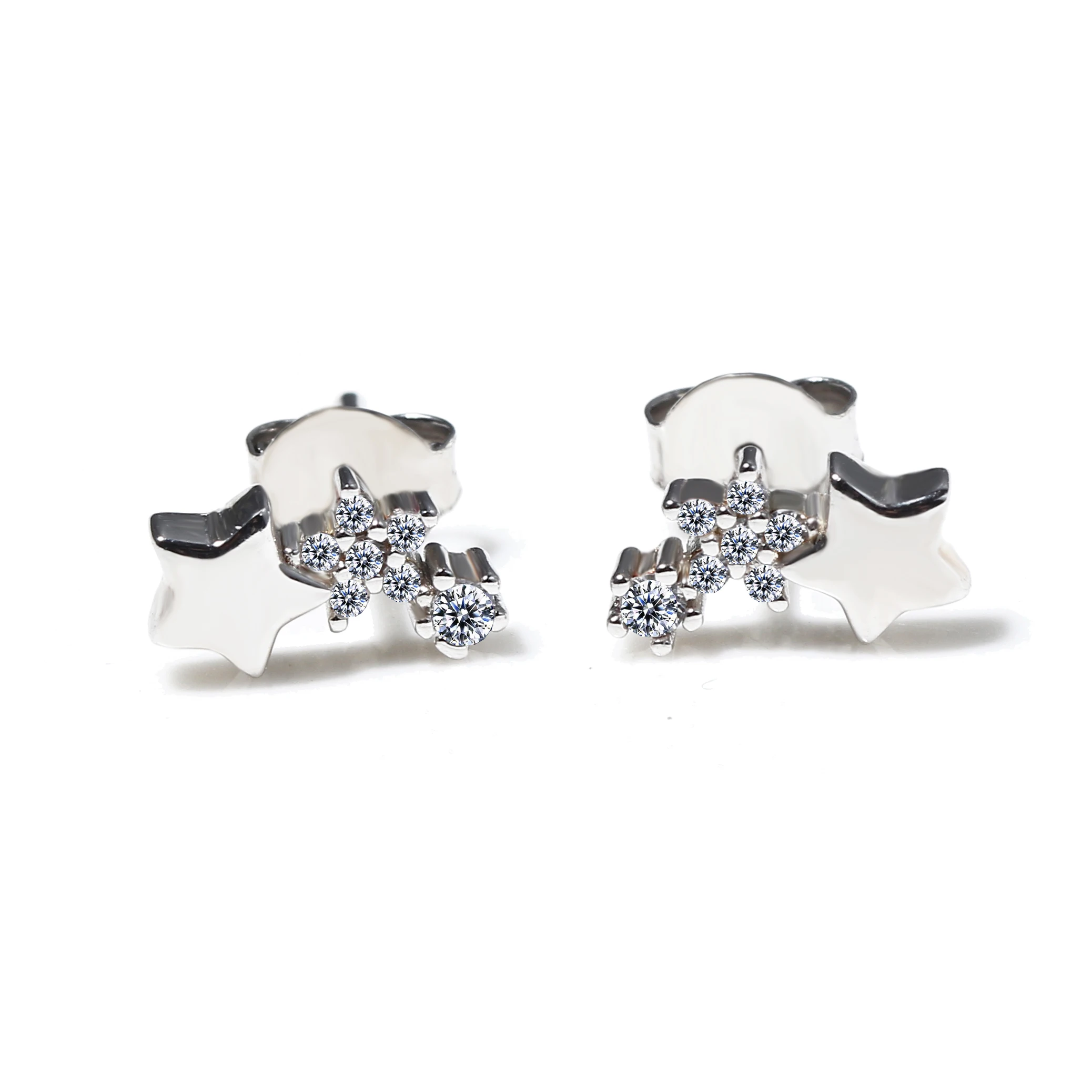 

New Listing Star Cute Sterling Silver 925 Stud Earrings for Valentine's Day present