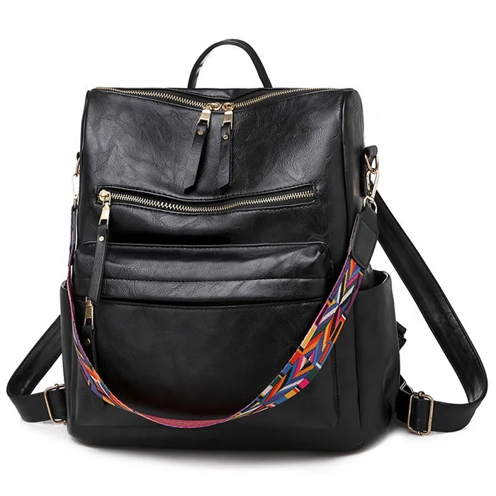 Hot Sale Fashion Backpack for Ladies Leather Waterproof Vintage Backpack for Teen Girls Cross-body Shoulder Bag