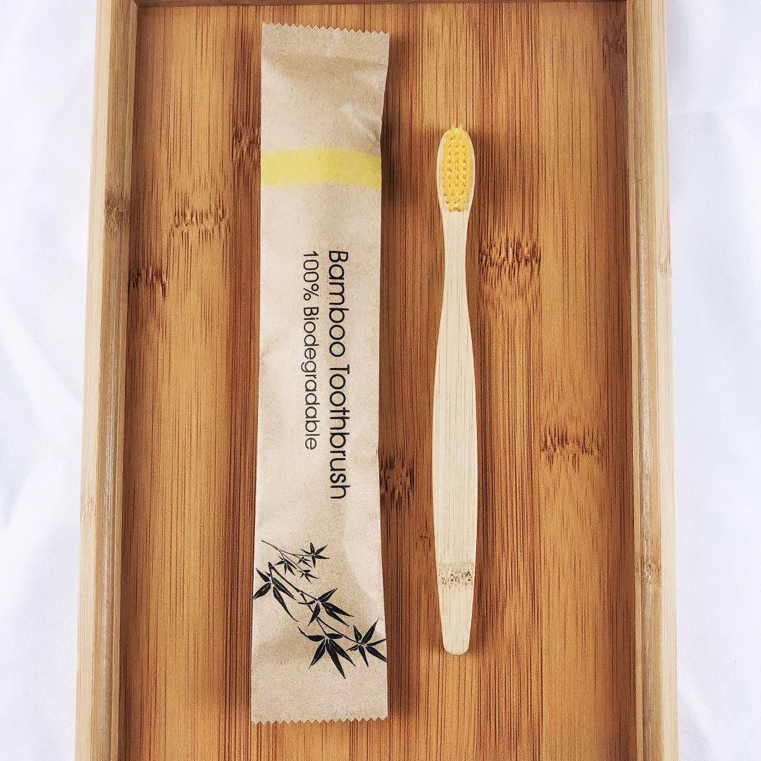

bamboo toothbrush eco friendly toothbrush Adult children bamboo charcoal