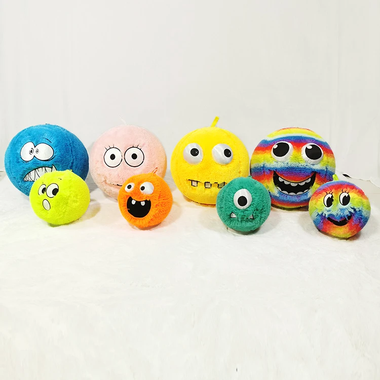 
Factory price custom PVC inflatable colorful fuzzy balls toys 