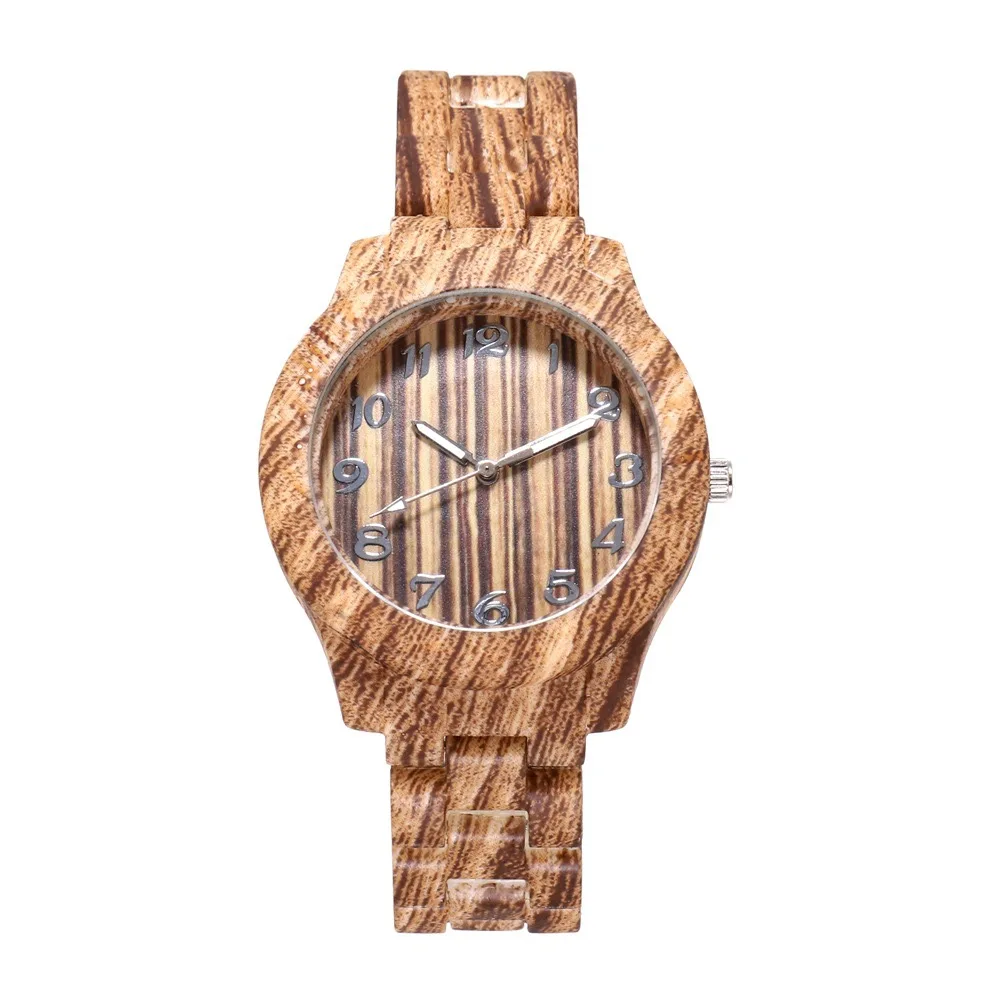 

The latest hot selling simulation wood watch men and women color fashion digital quartz watch accept small orders fast delivery, 5 colors