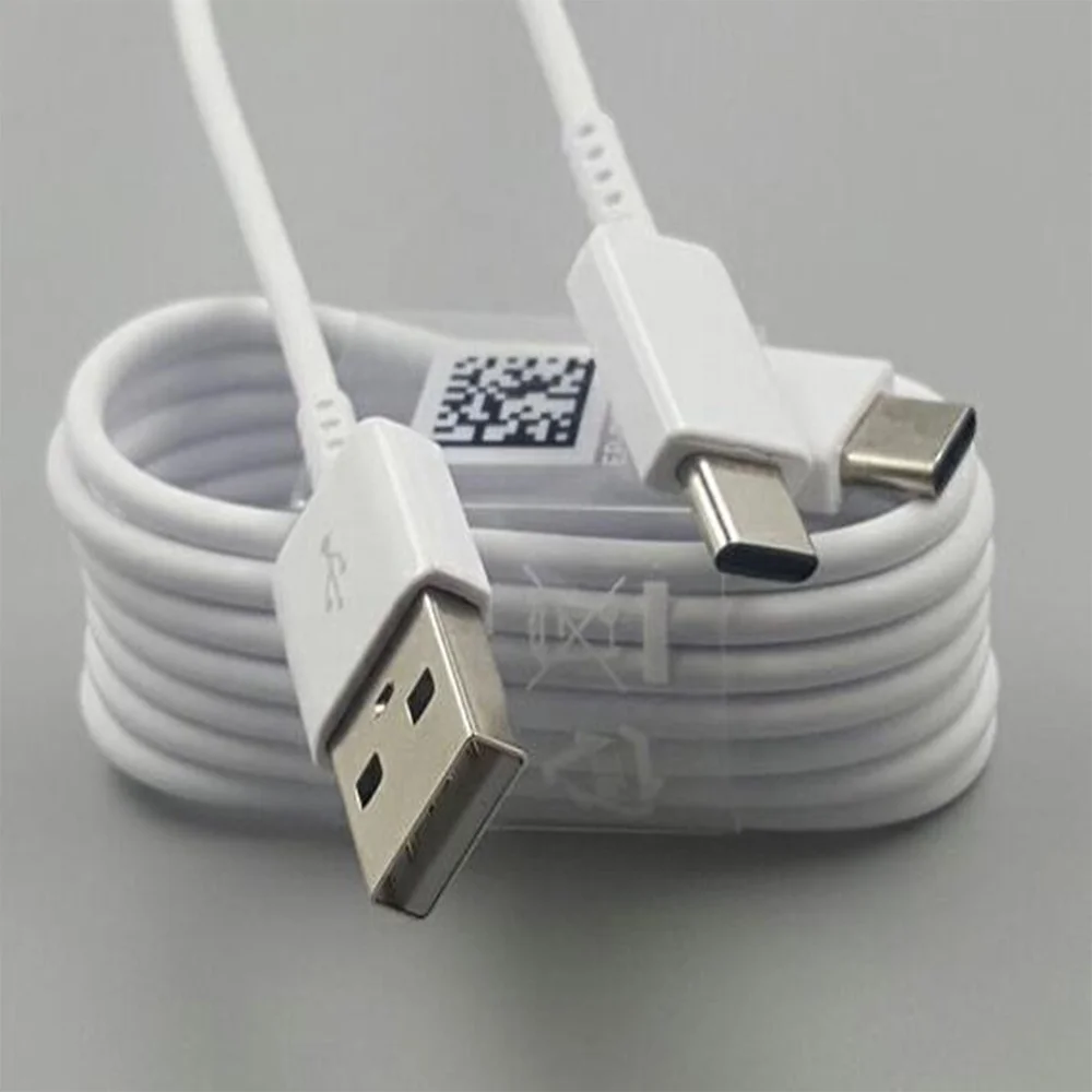 

USB Type C Cable Quick Charge USB-C Fast Charging Mobile Phone Data Cable, Black,white