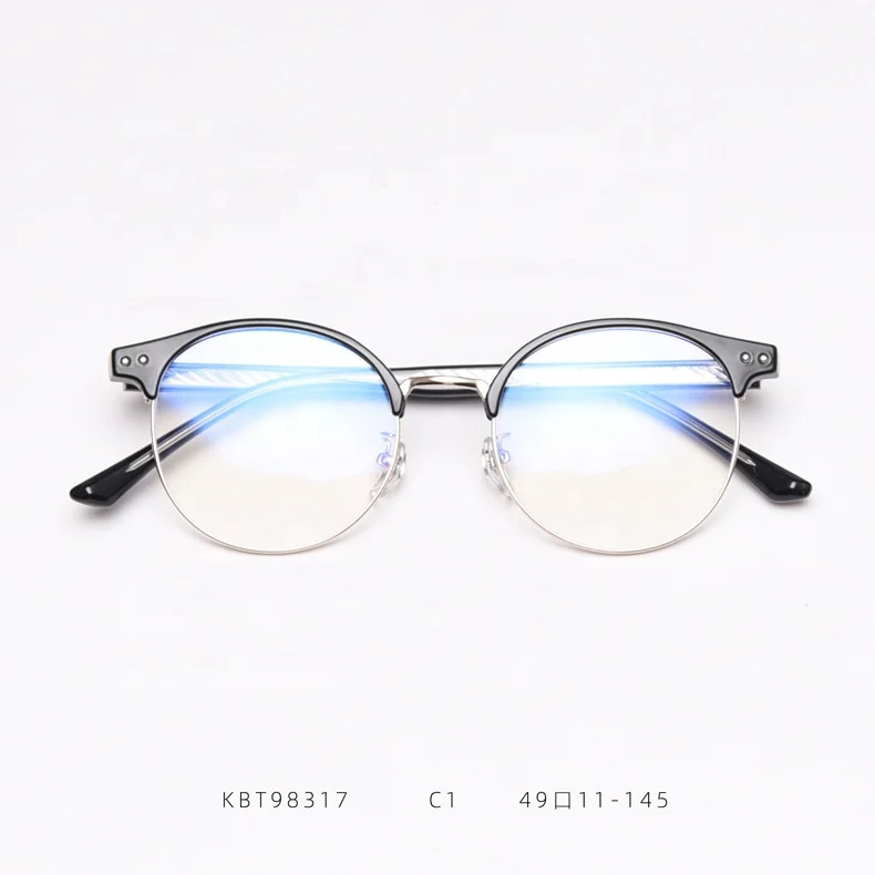 

Half Frame optical eyeglasses anti blue light glasses for Unisex YM-WY-KBT98317