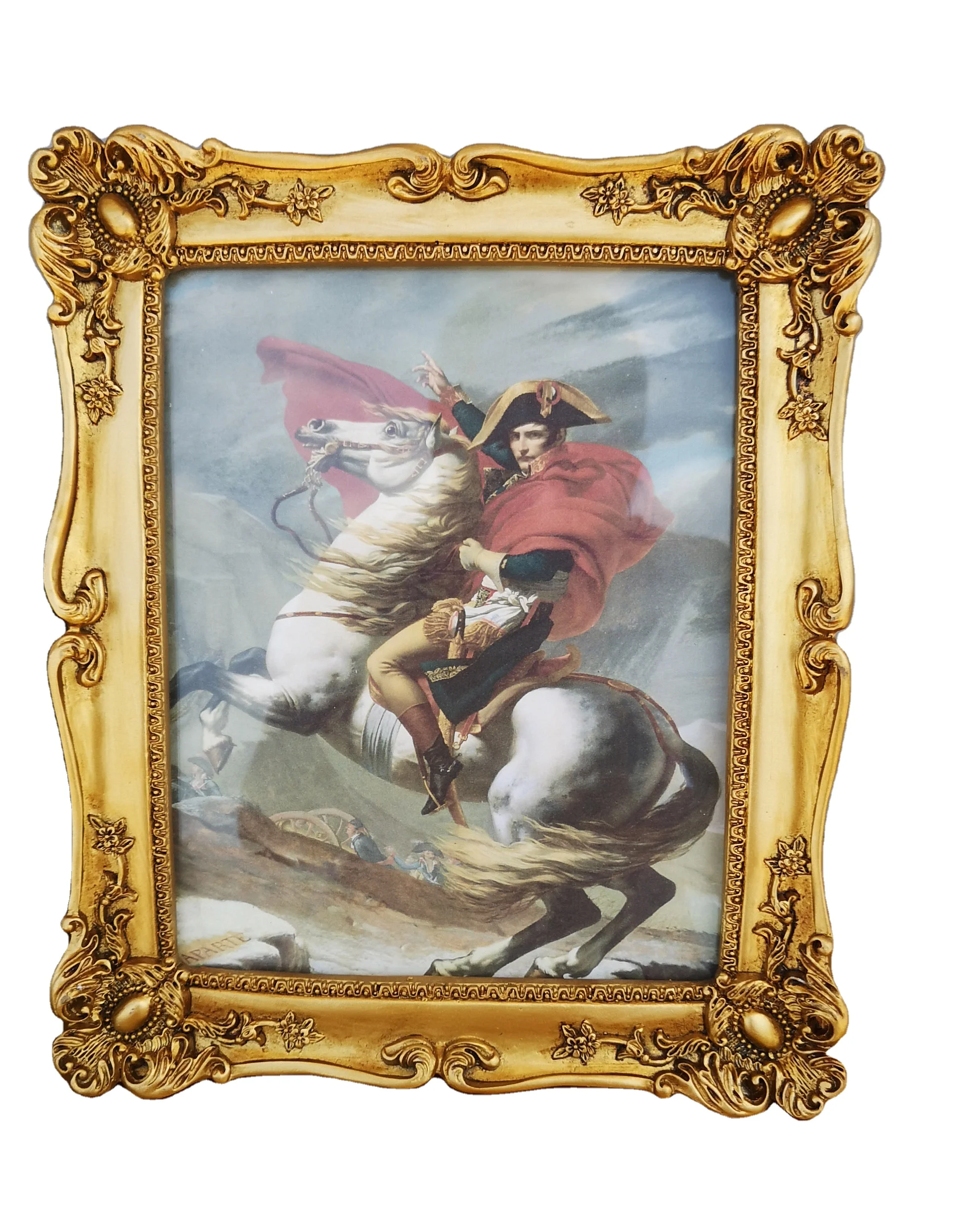 

Antique Home Decorations European 10 Inch Gold Resin Photo Frame