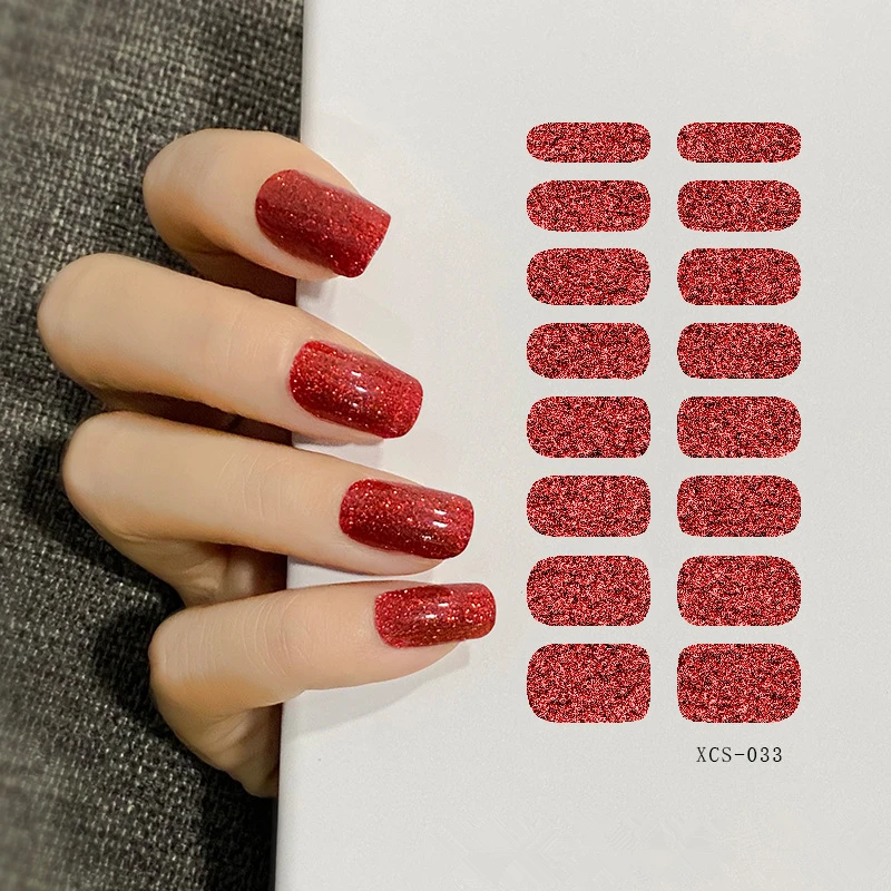 

Nail Stickers Pink Black White Nail Art Kit Supplies 2D Applique Nail Decoration Sequins Glitter Decals, As show