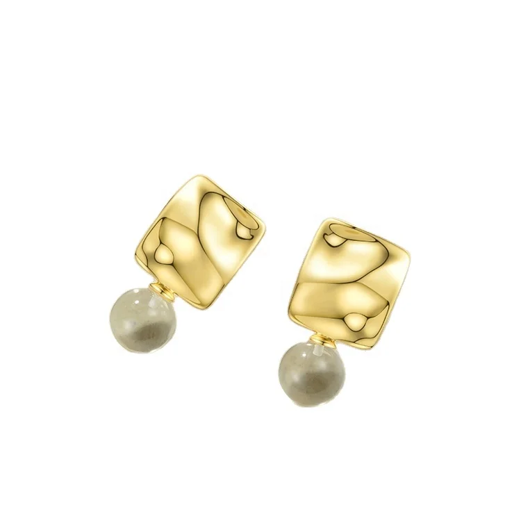 

Fashion Jewelry Crystal Drape Metal Drop Earrings for Women Gold Color Dangle Earrings Wholesale EC191077