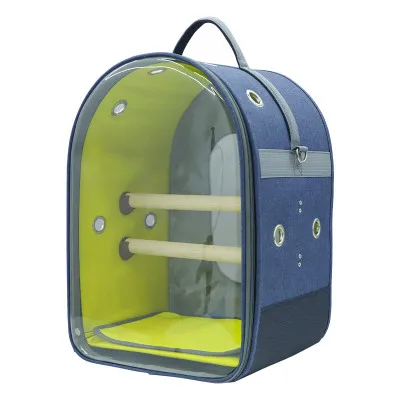 

pet carry out bag transparent budgie bird breeding cage backpack wire canaries, Customized color