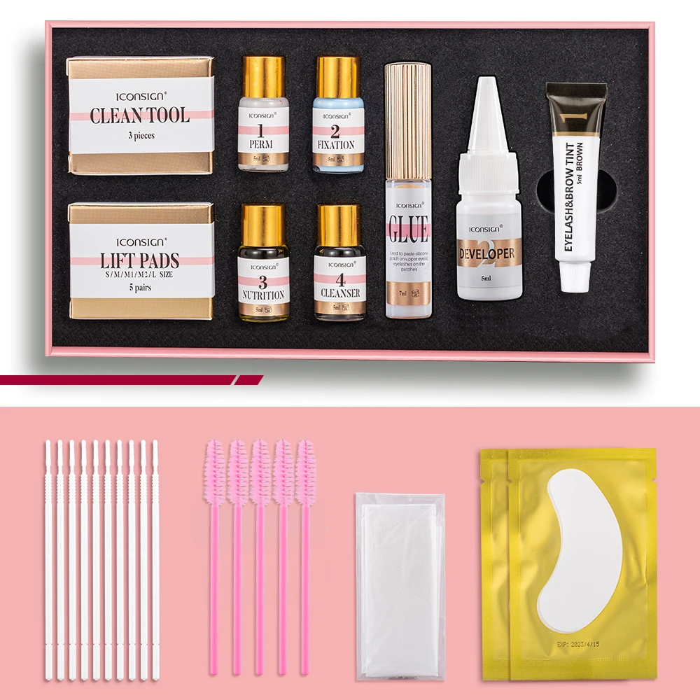 

Package Lash dye and brow dye Eyelash Perm tint Kit lash lift and tint set