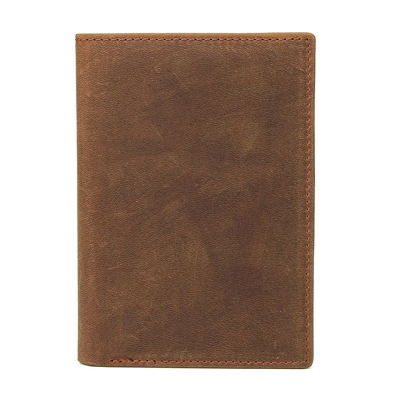 

Hot Sale Genuine Leather Slim RFID Blocking Short Key Passport Card Custom RFID Wallet Leather Men Wallet, 4 color