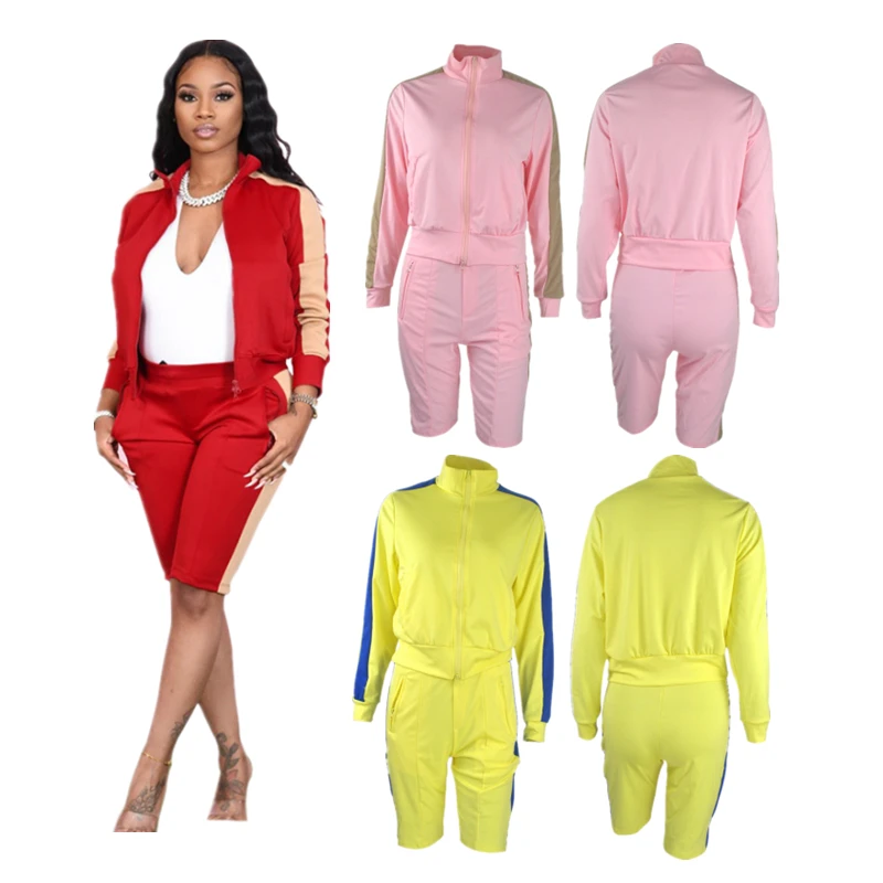 

Women's Tracksuit Full Sleeve Sweatshirt zipper Two Piece Set Sweatsuit 2 piece sets Outfit for Women Jogger Track Suits