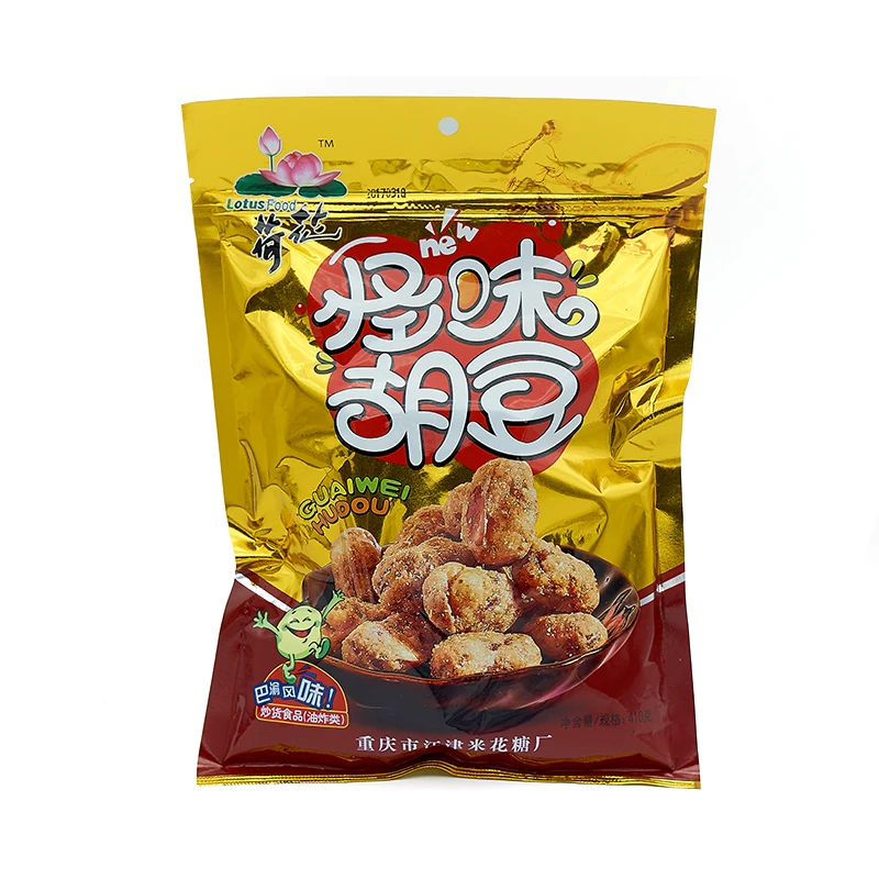 
Healthy snacks Chongqing specialties salted 410g/bag fried broad beans snack 
